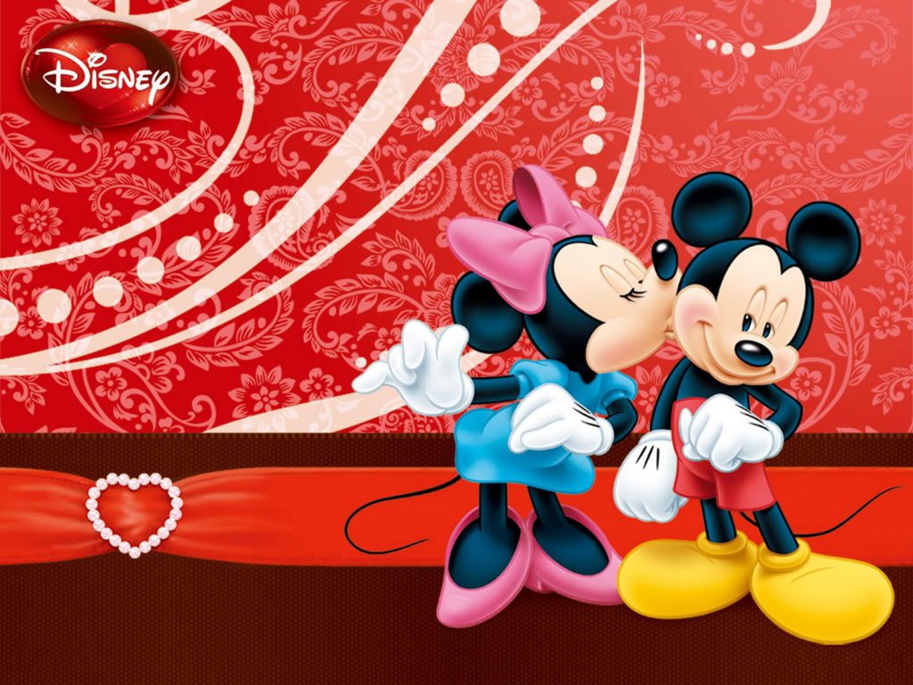 mickey mouse kisses