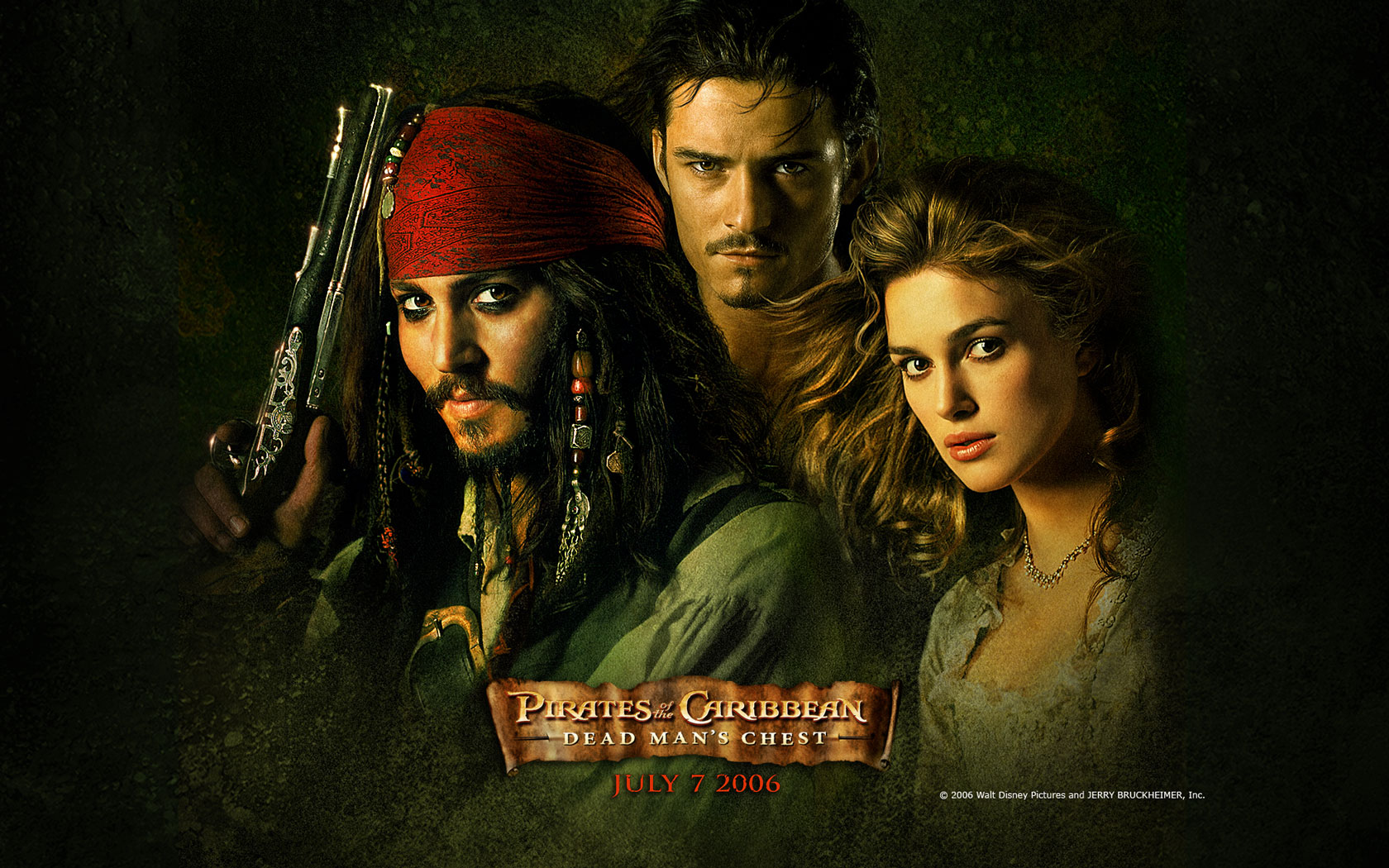 Johnny Depp in  Dead Mans Chest Wallpaper 1024