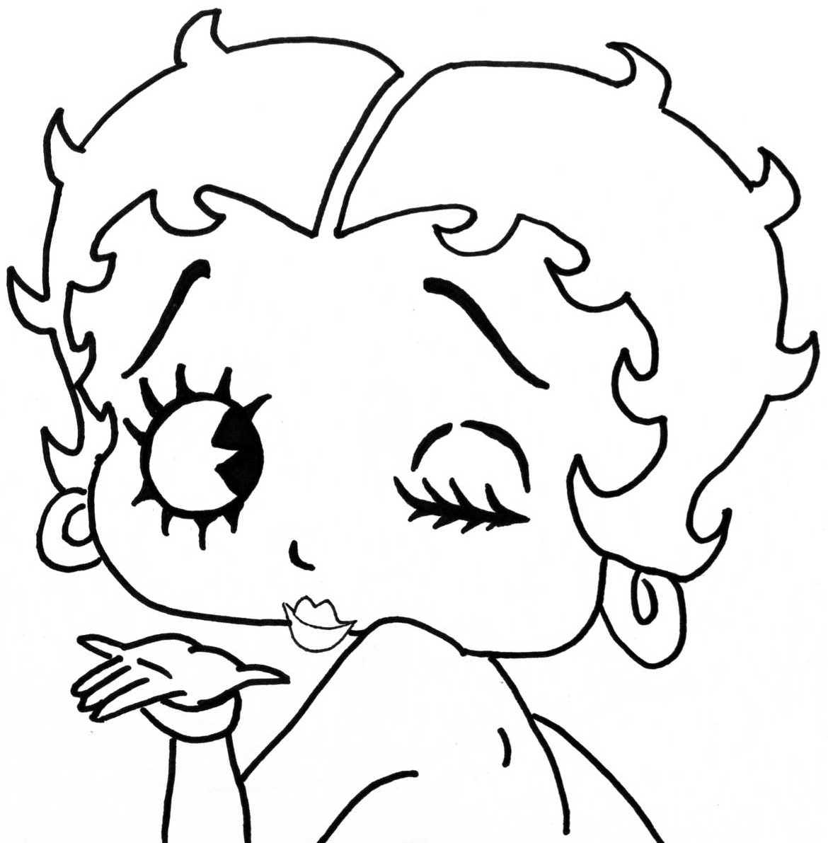 betty boop coloring
