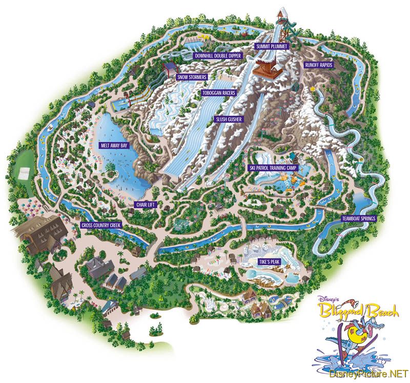 Blizzard Beach map