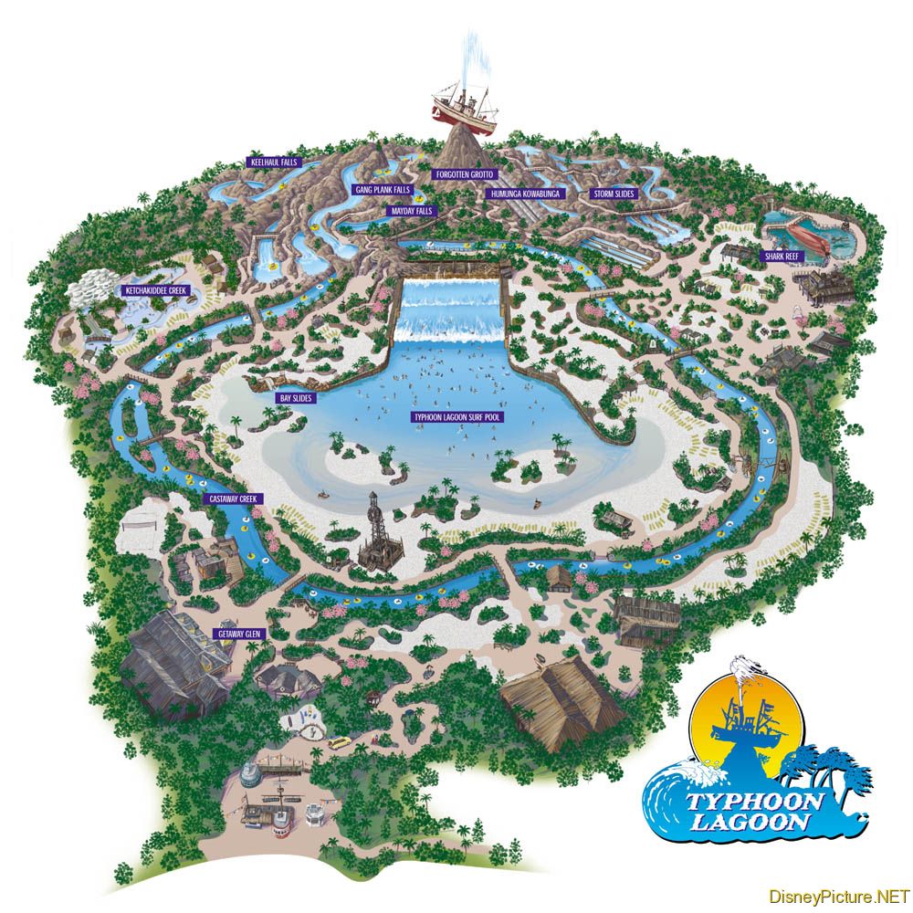 Typhoon Lagoon map