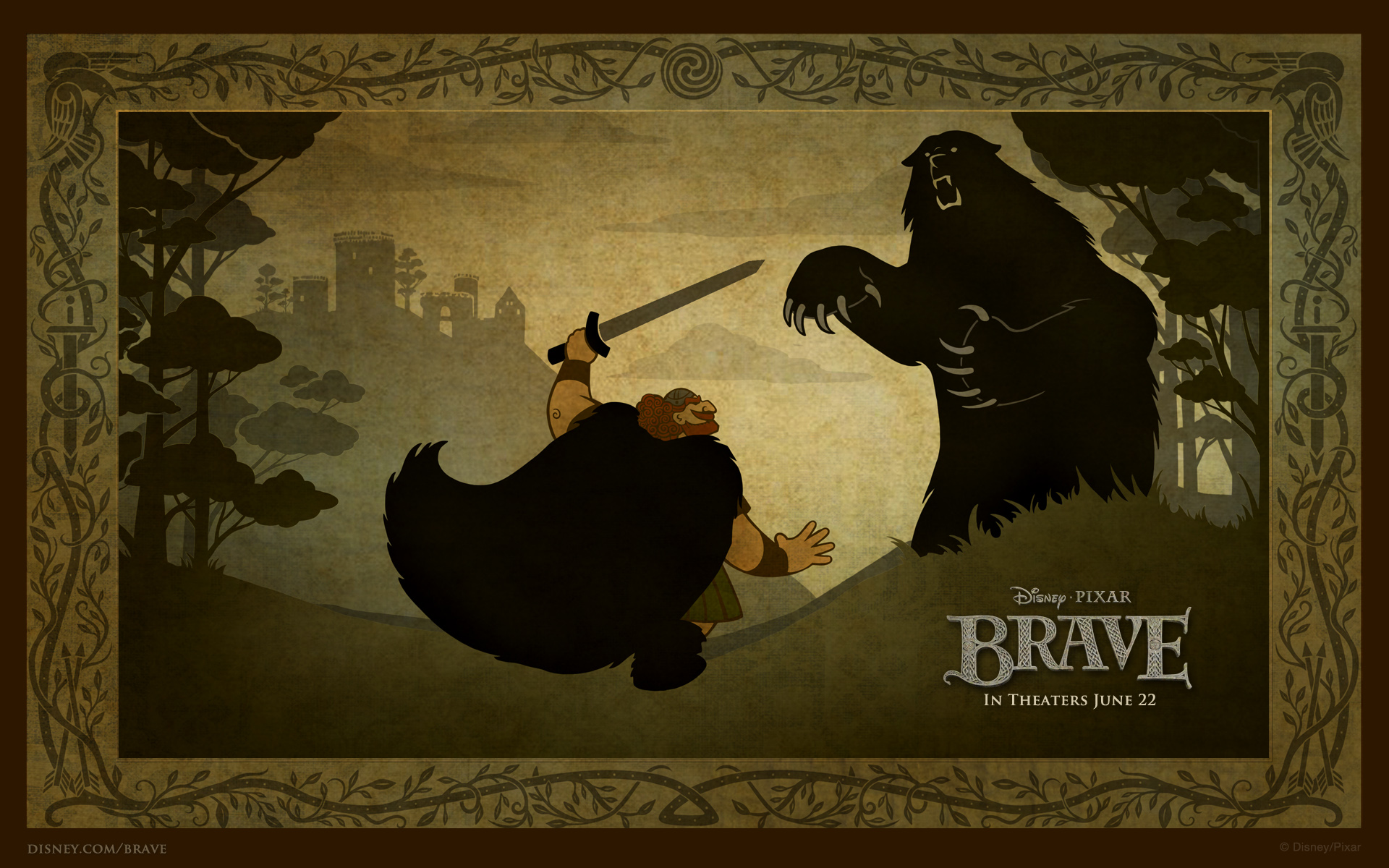 Brave bear fight widescreen