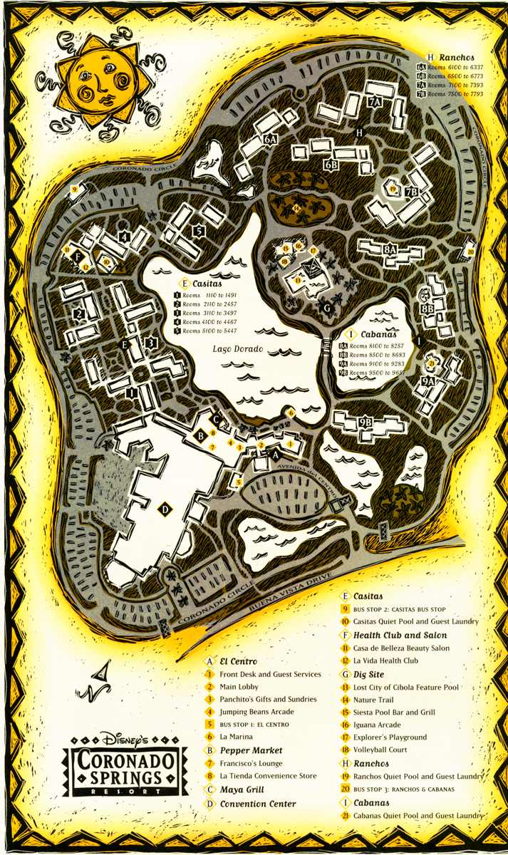 Coronado Springs map