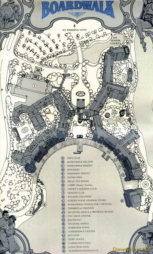 Boardwalk Villas map