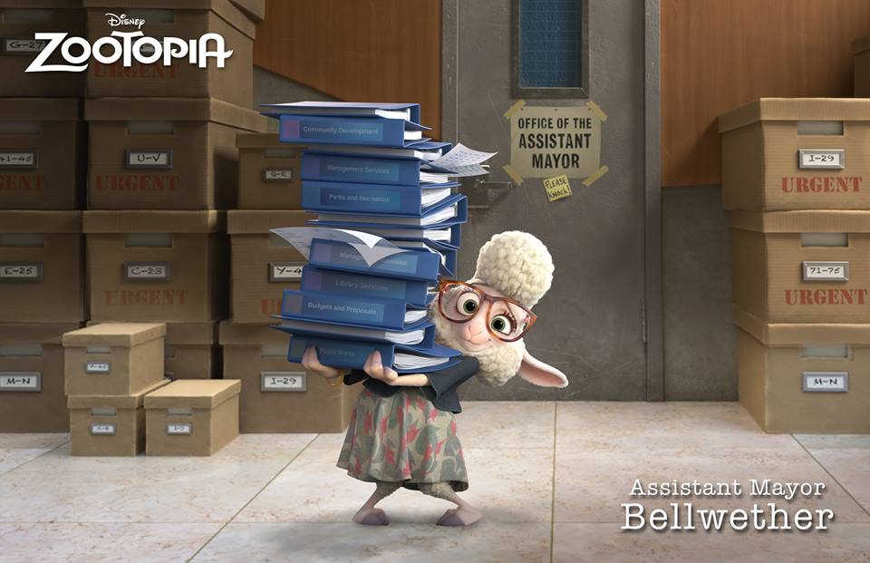 zootopia assistant mayor bellwether