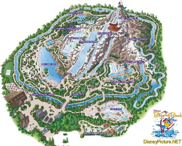 Blizzard Beach map