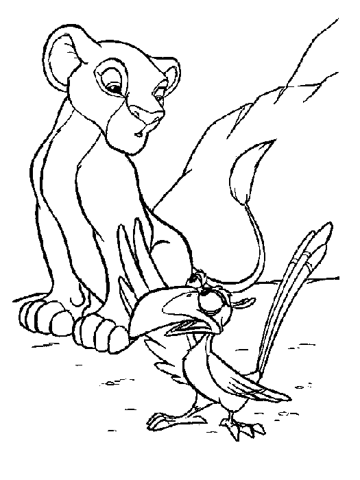 lion king colouring