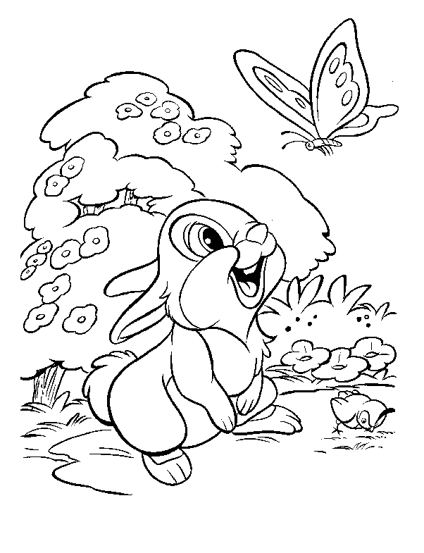 bunny disney colouring picture