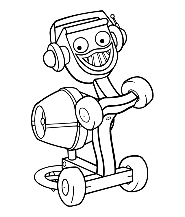 wall e colouring picture