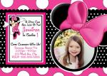 Minnie Mouse invitation card