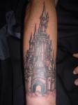 Disney castle tattoo