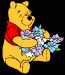 clip pooh flowers