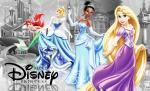 Disney Princesses Sparkly metalic dresses