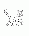 disney cat colouring picture