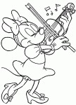 minnie disney colouring picture