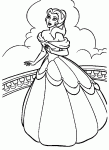 princess colouring picture 587