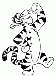 tigger disney colouring picture