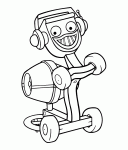 wall e colouring picture